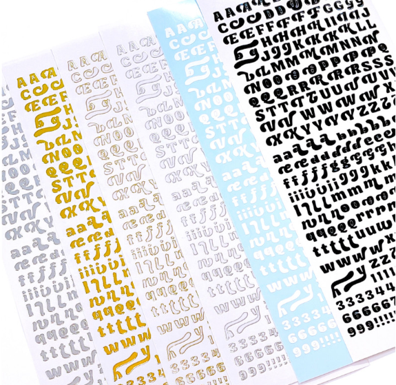 mering jelly alphabet letter stickers – AsterliaStudio By Sonya